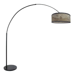 Natural Black Bamboo Floor Lamp | Zyla