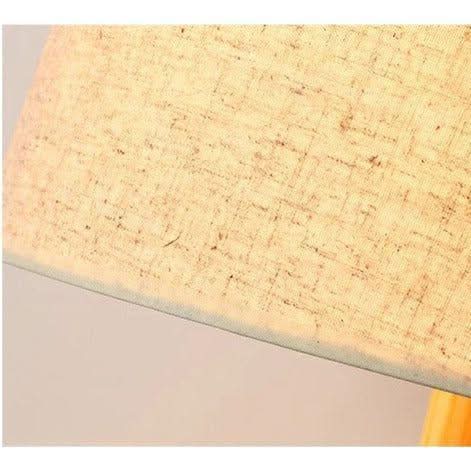 Wood and Black Floor Lamp | Contrasting Charm