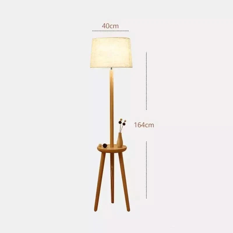 Schéma coté indiquant 40 cm d'abat-jour et 164 cm de hauteur totale