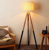Wooden Tripod Floor Lamp | Natural Elegance