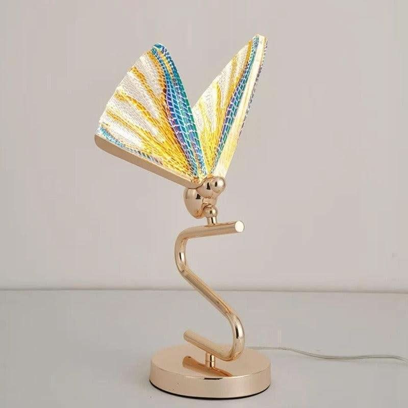 Lampe Art Nouveau Papillion | Lueur Papillon - Designix Lampe de chevet Multicolor Blanc Chaud