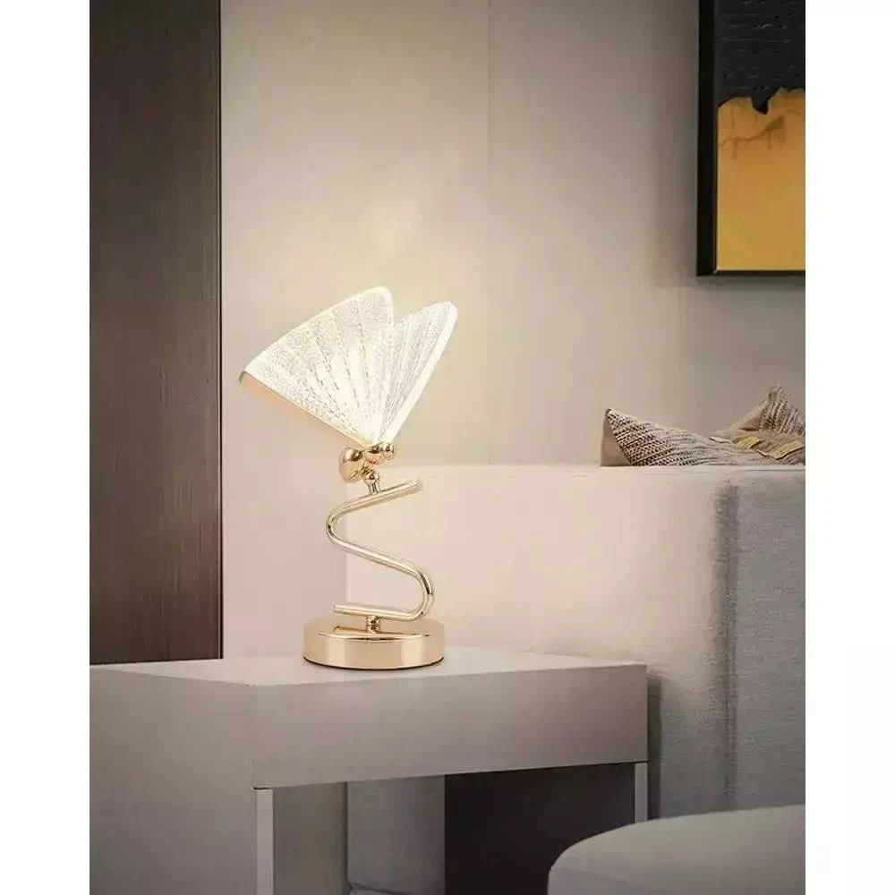 Lampe Art Nouveau Papillion | Lueur Papillon - Designix Lampe de chevet Multicolor Blanc Chaud