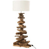 Medium Beige Driftwood Lamp