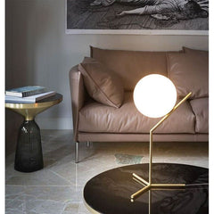 Gold living room floor lamp