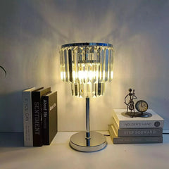 Chic Living Room Lamp | Crystalline Radiance