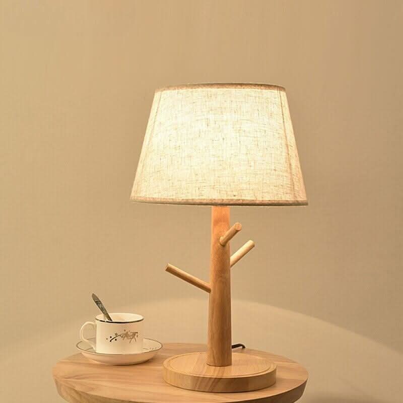 Wooden Bedside Lamp | Refined Radiance