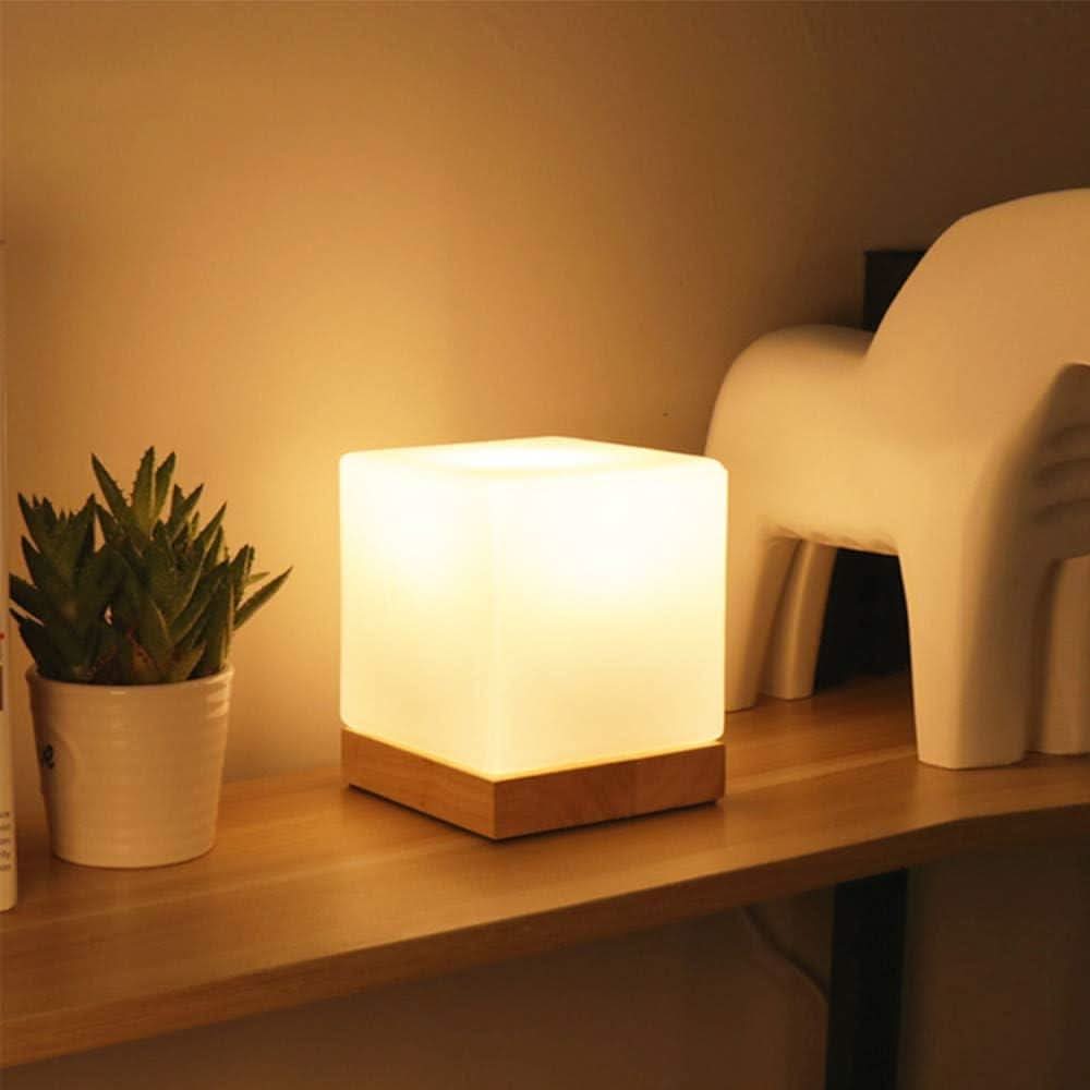 Square Bedside Night Lamp | Soft Lighting