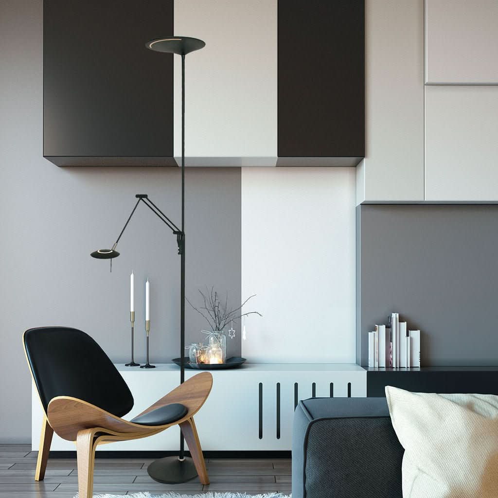 Lampe de Sol Noir | Zodiac - Designix Luminaire