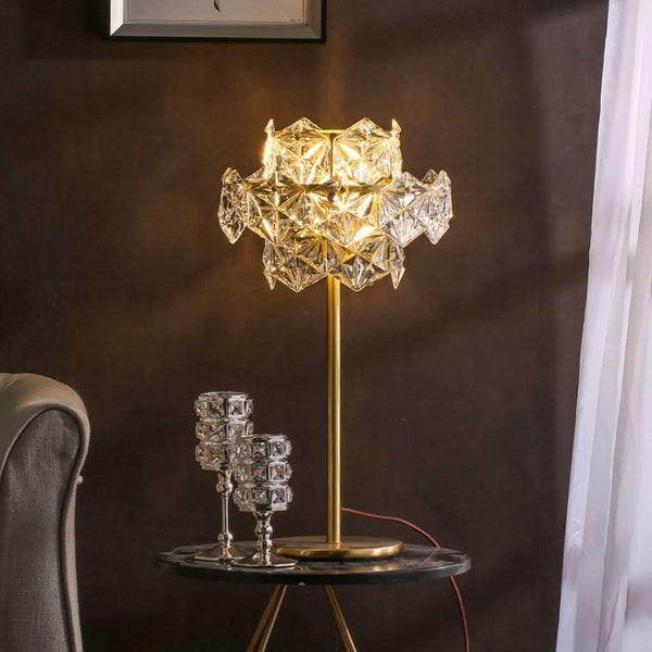 Luxury Crystal Snowflake Table Lamp | Hyla
