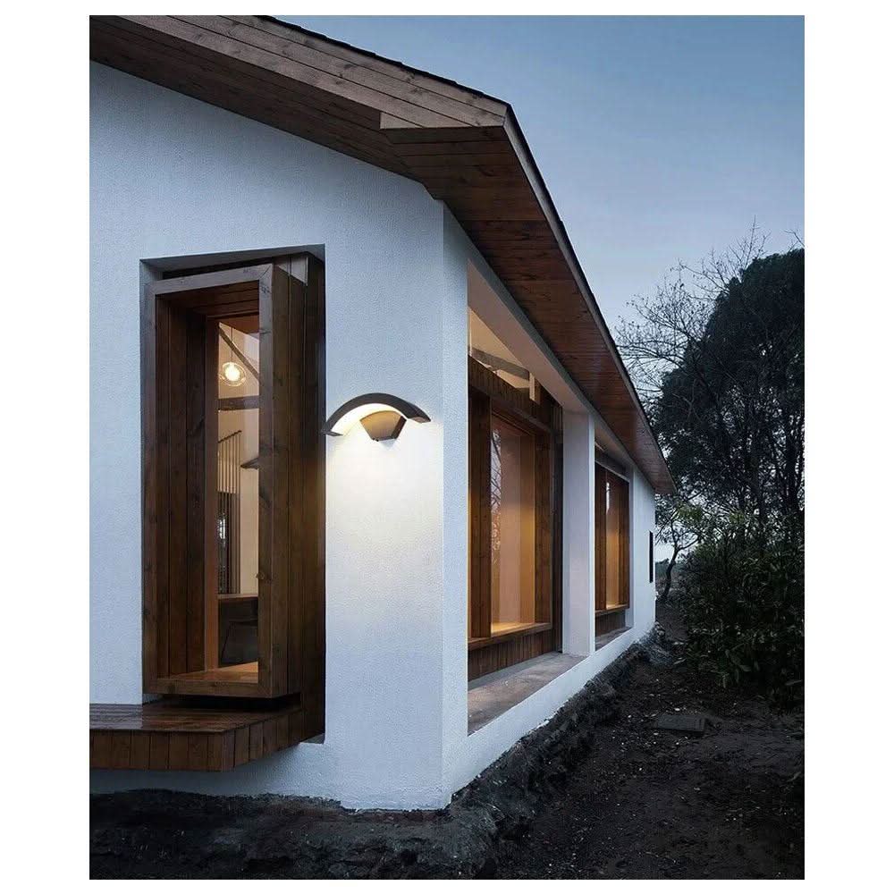 Lampe Extérieur avec Détecteur Design | SécuriLuxe - Designix Applique murale extérieur Blanc Chaud (2700 - 3500K)
