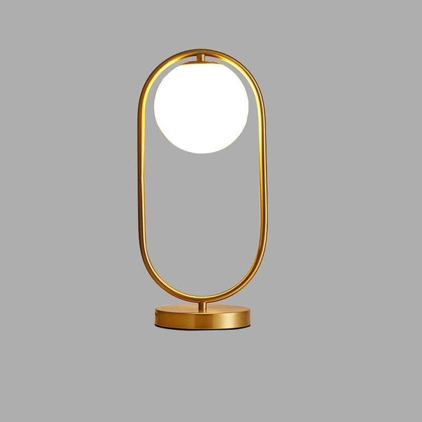 Gold Metal Ball Lamp | Luminous Sphere