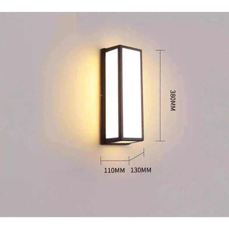Lampe Murale Extérieure Rectangle | LuminEclat - Designix Applique murale extérieur Blanc Chaud