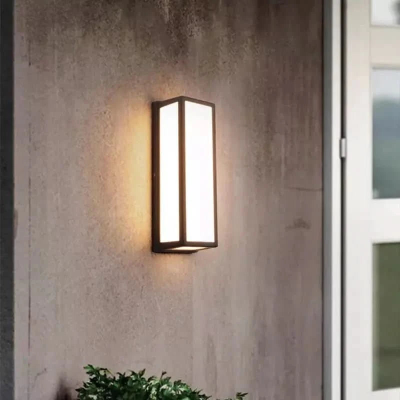 Lampe Murale Extérieure Rectangle | LuminEclat - Designix Applique murale extérieur Blanc Chaud
