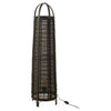 Black Cotton Bamboo Lamp
