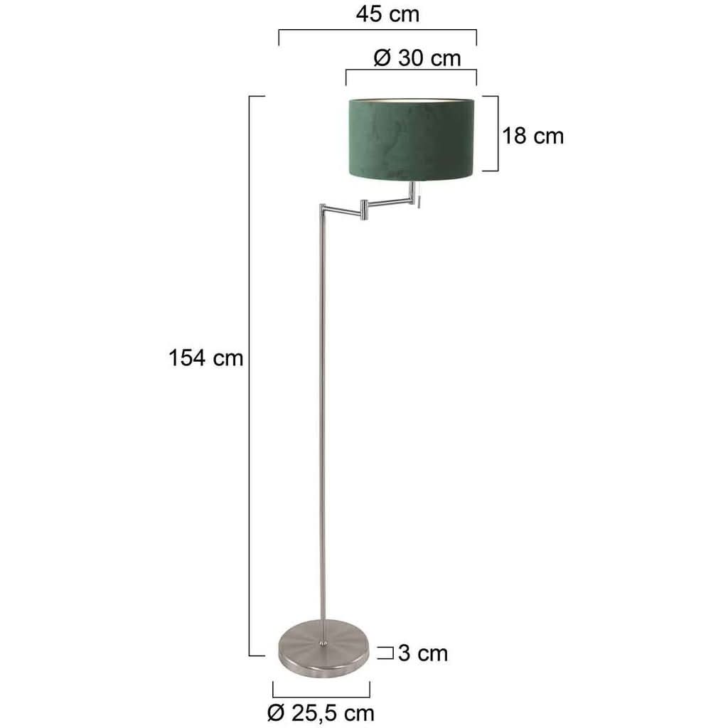 Lampe Sur Pied Acier Velouté | Pyla - Designix Lampadaire
