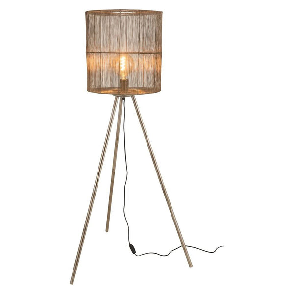 Large Antique Metal Floor Lamp