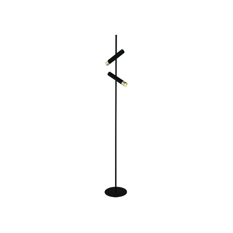 Lampe sur pied ZAMBELIS 7W DESIGN Noir Sable et Dore Mat 22032