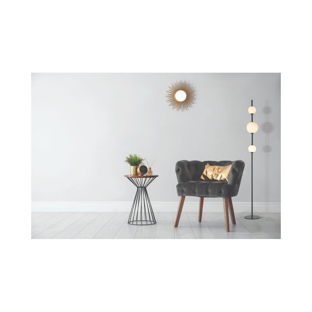 Lampe sur pied ZAMBELIS D220 12W DESIGN Noir Mat 20135