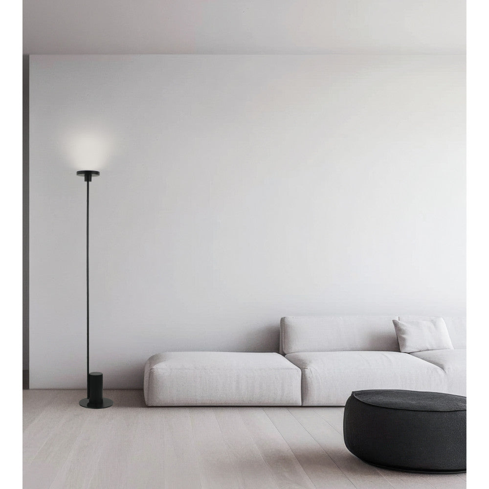 Lampe sur pied ZAMBELIS D250 12W DESIGN Noir Sable 22065