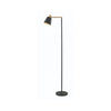 Lampe sur pied ZAMBELIS D250 E27 DESIGN Noir Mat et Dore Mat Sans Source 20216