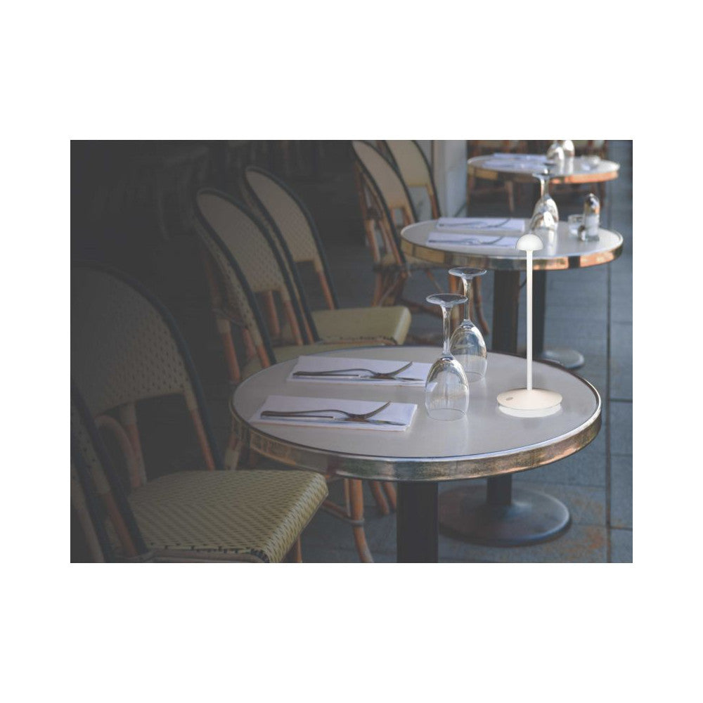 Lampe sur table Exterieure ZAMBELIS D320 2W IP54 DESIGN Blanc Mat E313