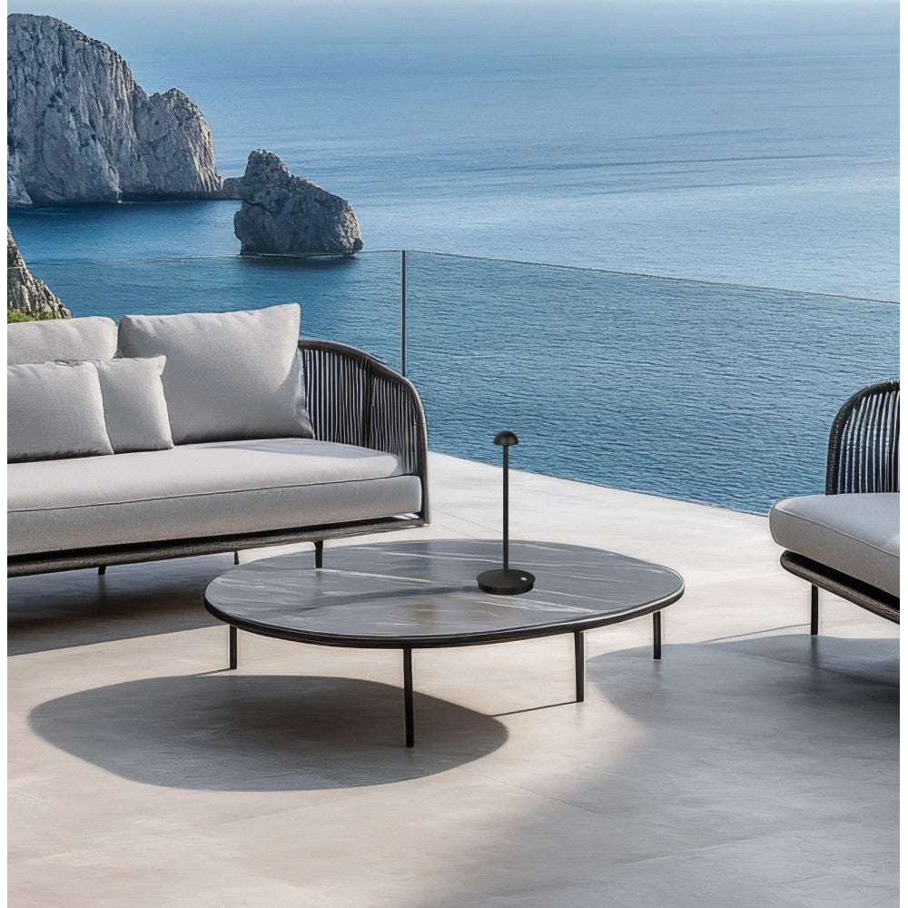 Lampe sur table Exterieure ZAMBELIS D320 2W IP54 DESIGN Noir Mat E314
