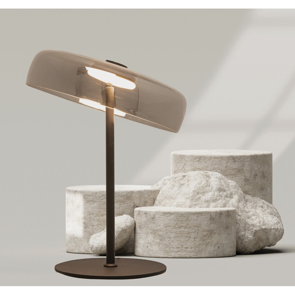 Lampe sur Table ZAMBELIS 15W DESIGN Noir Mat 23054