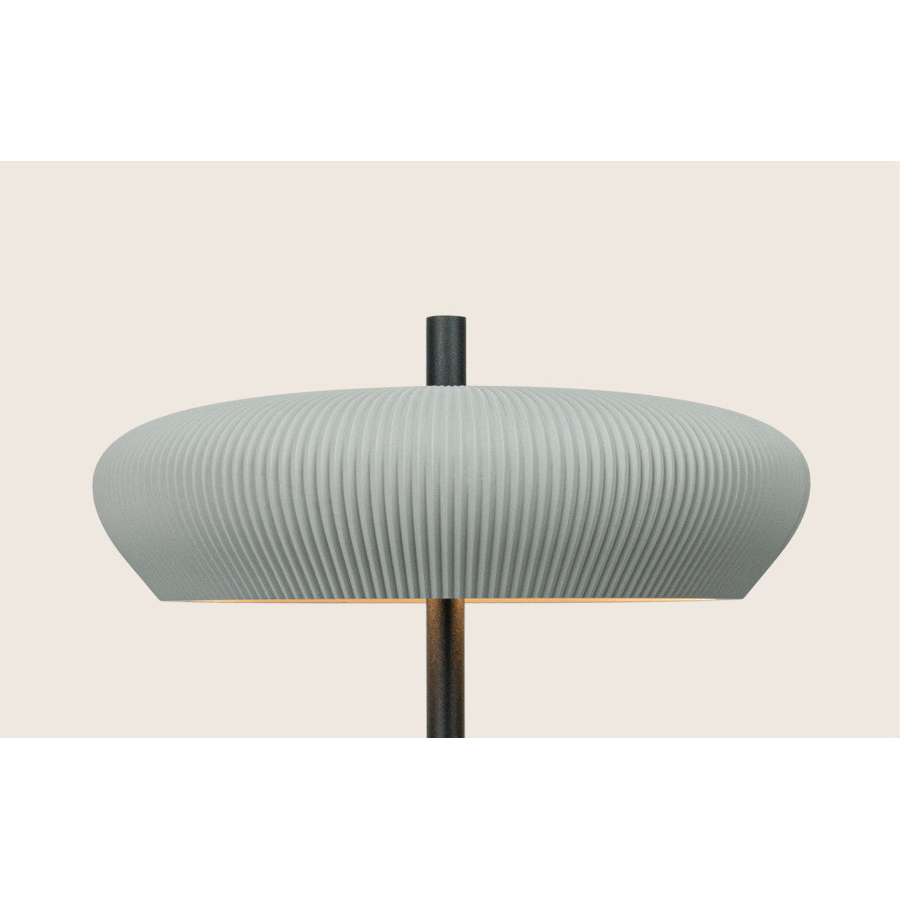 Lampe sur Table ZAMBELIS 2xG9 DESIGN Gris et Noir Sable Sans Source 2594