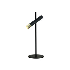 Lampe sur table ZAMBELIS 4W DESIGN Noir Sable et Dore Mat 22030