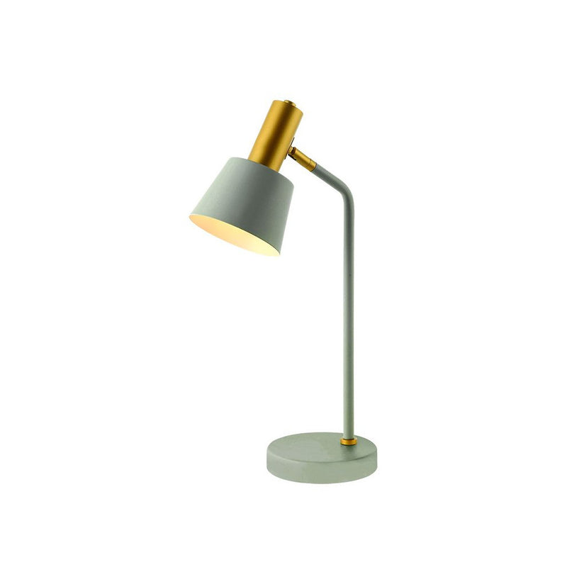 Lampe sur table ZAMBELIS D130 E14 DESIGN Gris Mat et Dore Mat Sans Source 20220