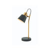 Lampe sur table ZAMBELIS D130 E14 DESIGN Noir Mat et Dore Mat Sans Source 20217