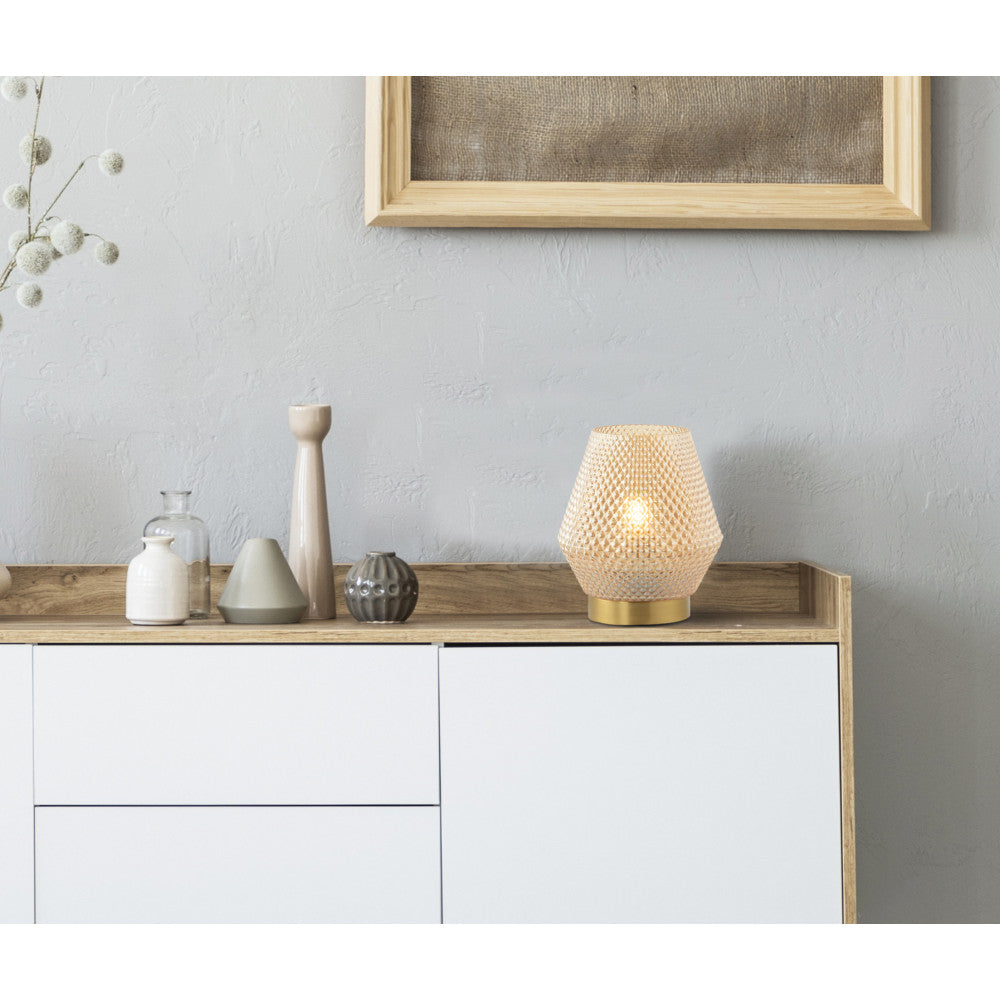 Lampe sur table ZAMBELIS D170 E27 DESIGN Laiton Sans Source 20251