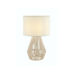 Lampe sur table ZAMBELIS D300 E27 DESIGN Rotin Sans Source 20235