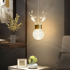 Deer Design Pendant Lamp | Diamond Shine
