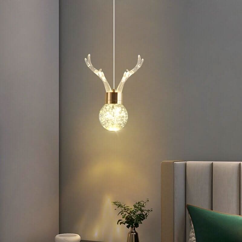 Lampe Suspension Design Cerf | Éclat de Diamant - Designix Suspension luminaire