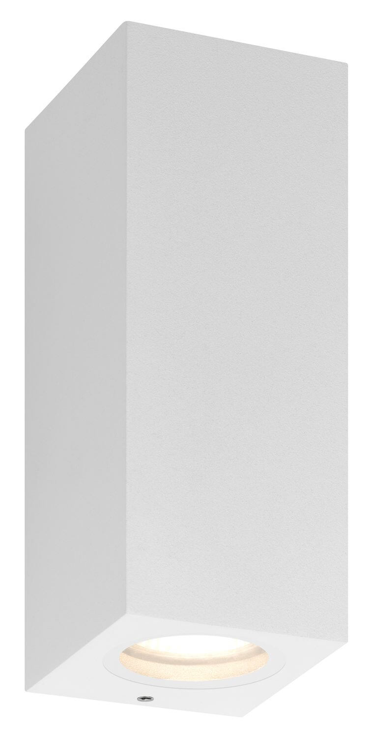 Applique extérieure Down 2 lumières blanche
