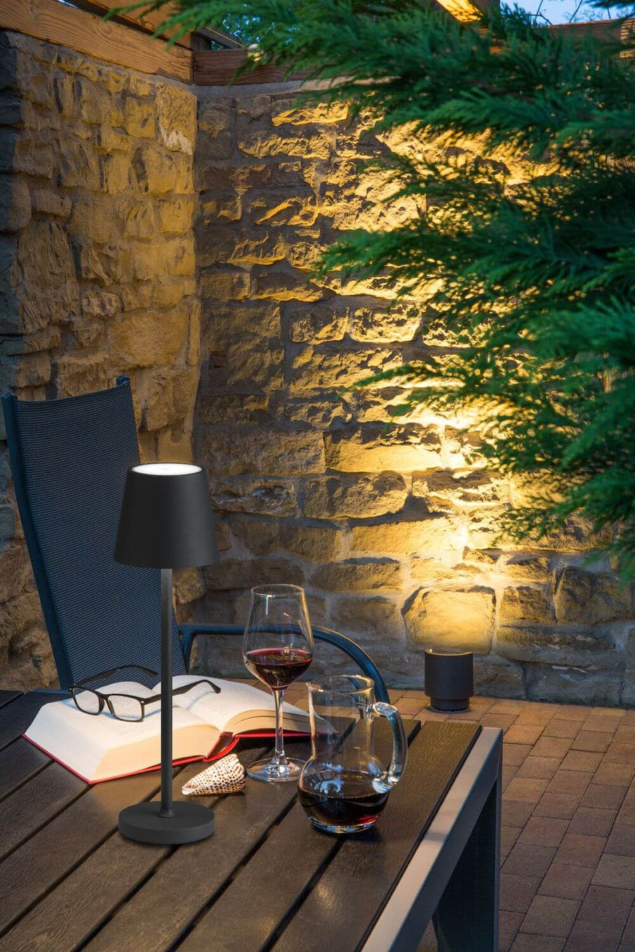 Lampe à poser sans fil Std argentée