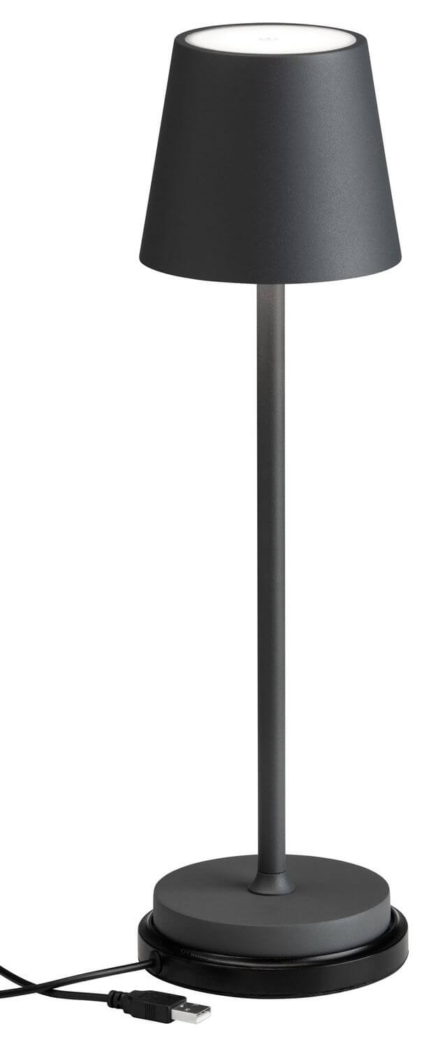 Lampe à poser sans fil Std argentée