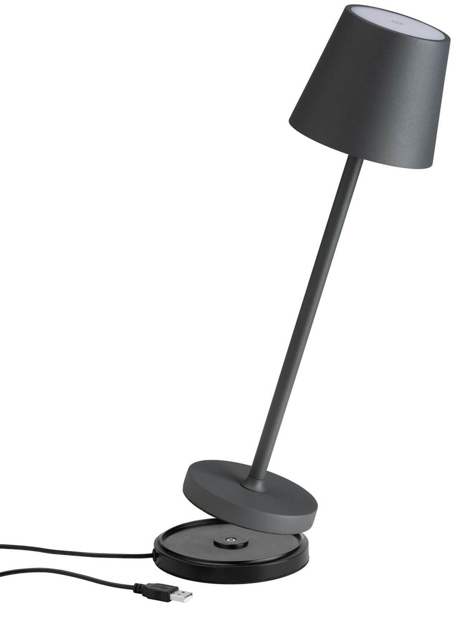 Lampe à poser sans fil Std argentée