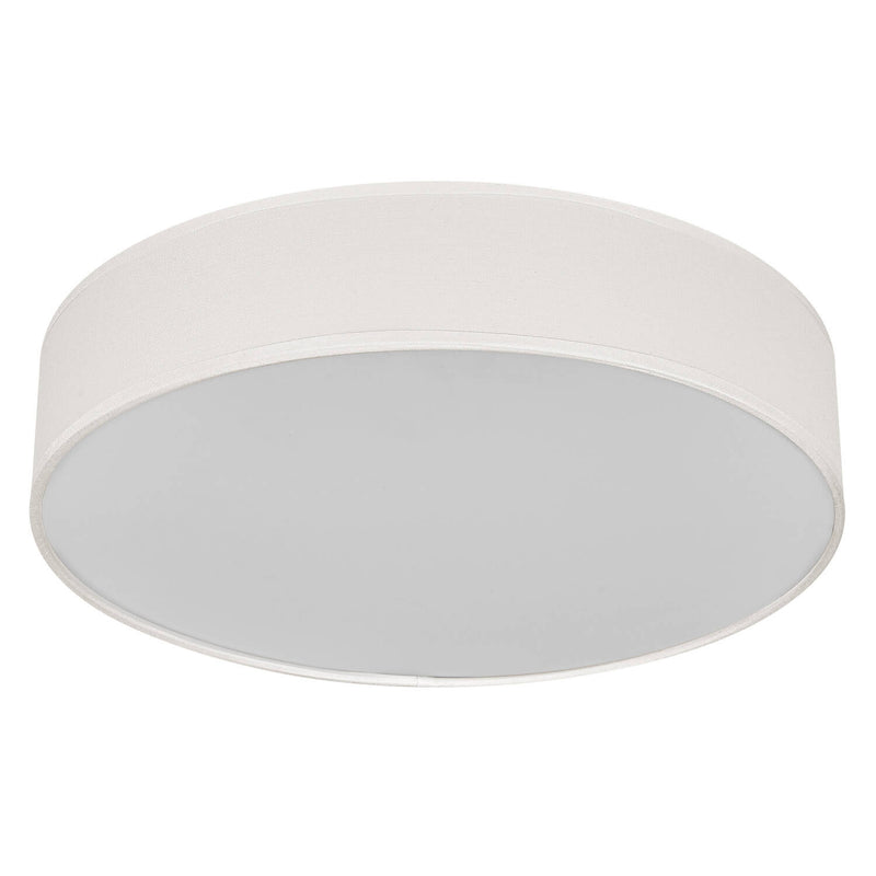 Plafonnier Orbis Paris beige, tissu, 3 lumières