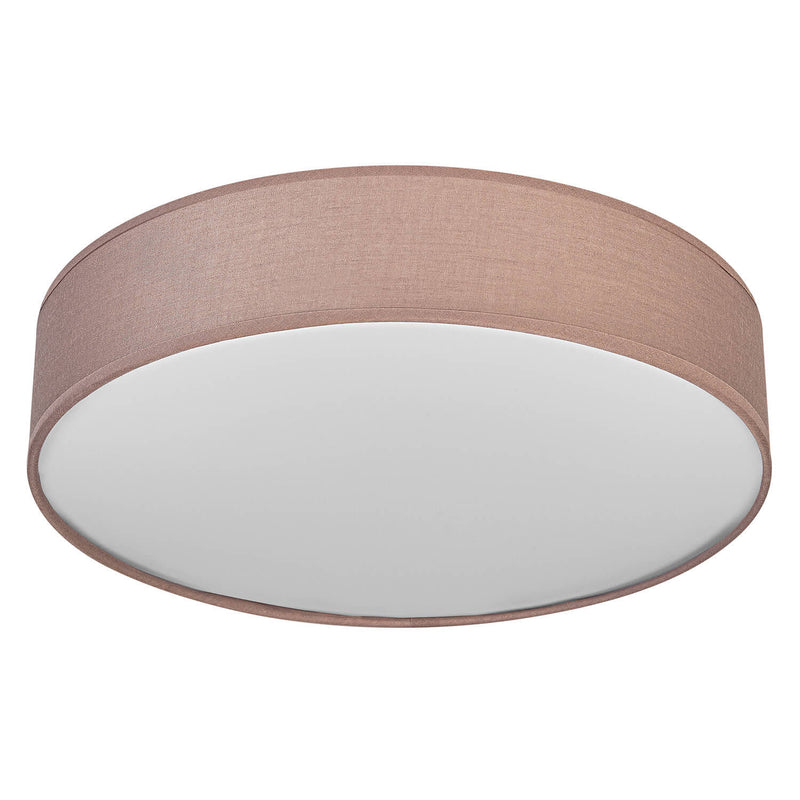 Plafonnier Orbis Paris noir et blanc, tissu, 3 lumières