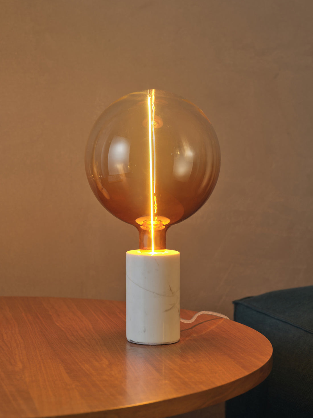 Lampe de chevet | Marble Base Blanche
