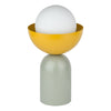 Lampe à poser Bowl verte et jaune