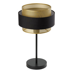 Lampe à poser Hornet noire et dorée