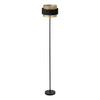 Lampadaire Hornet noir et doré
