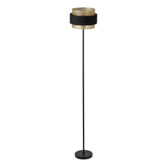Lampadaire Hornet noir et doré