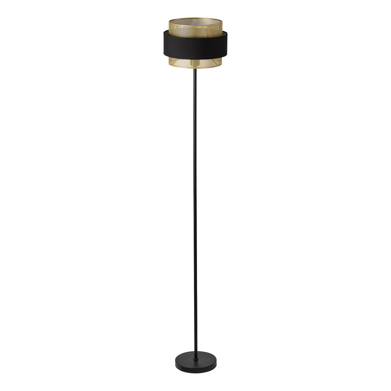Lampadaire Hornet noir et doré