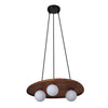 Suspension Acacia Nest marron et bois