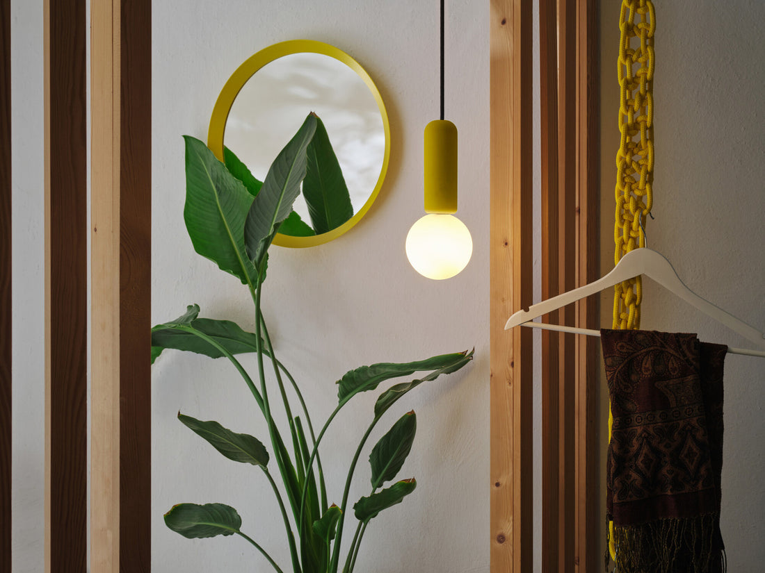 Suspension Concrete Mic jaune