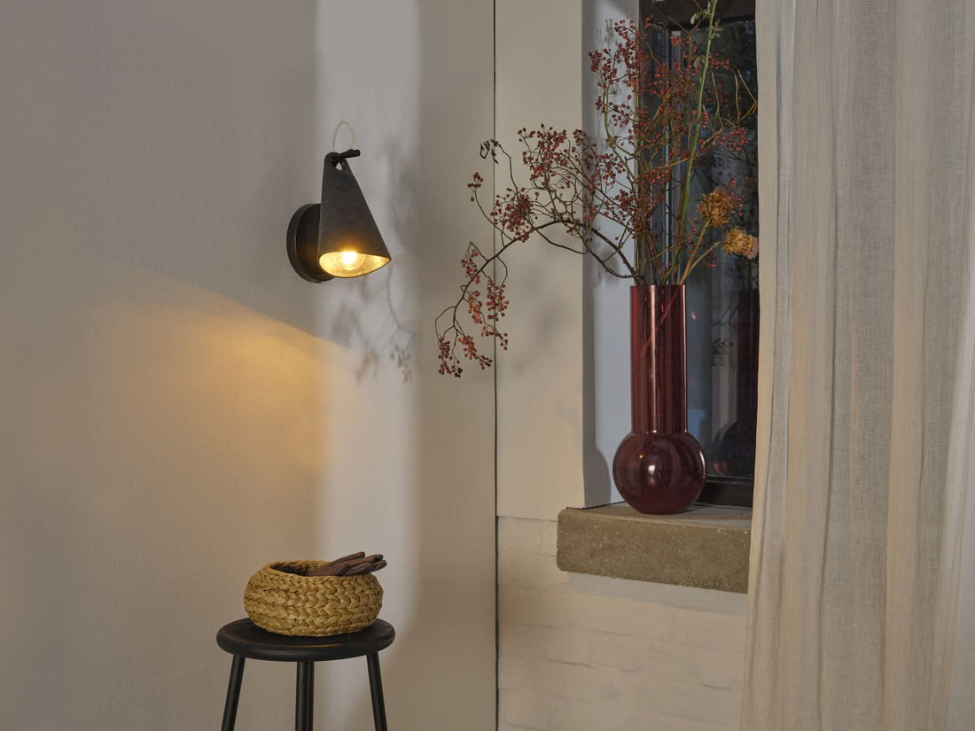 Applique murale Bell noire